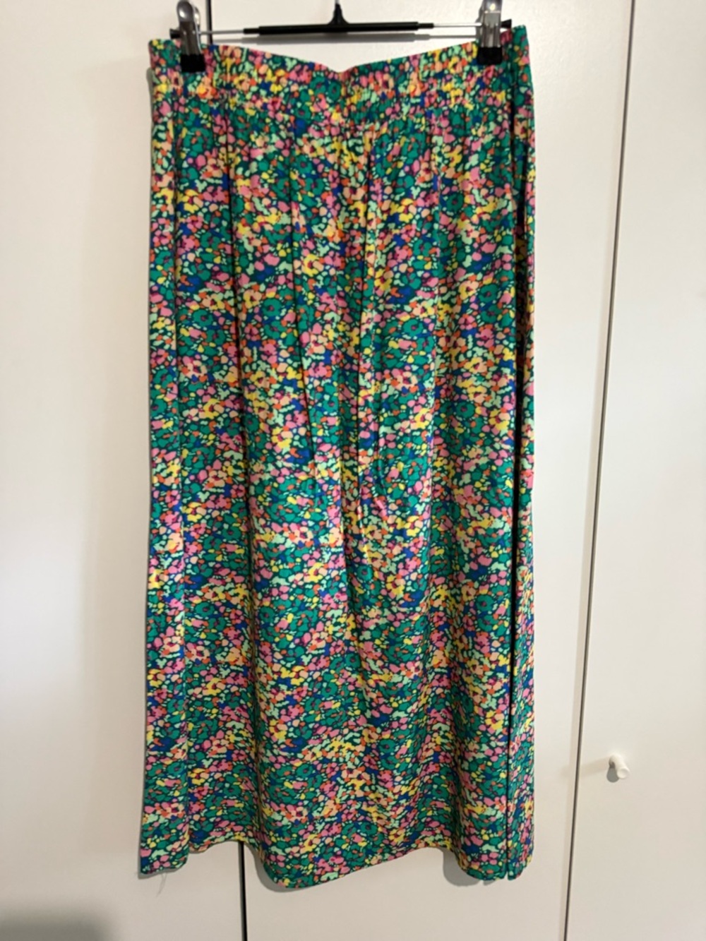 LOFT Teal Floral Confetti Blouse